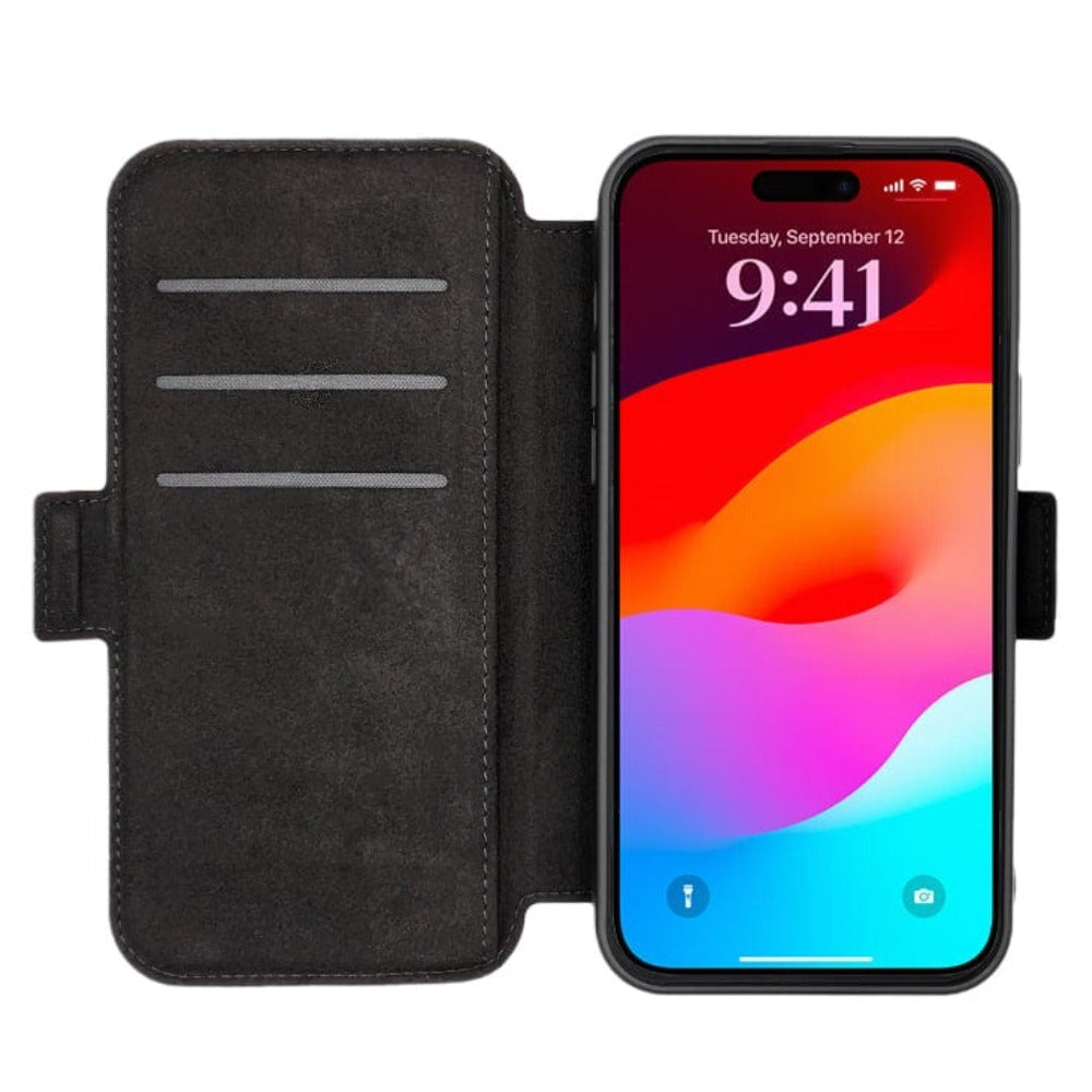 Urban Everyday Magsafe Wallet Case (Suits iPhone 15 Pro Max) - Black image 3