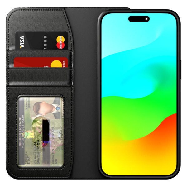 Cygnett Urban Wallet Case For iPhone 15 Plus - Black