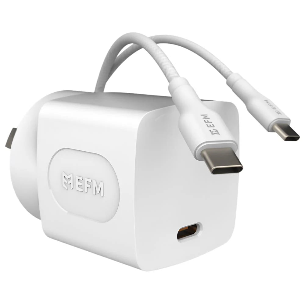 EFM 35W Wall Charger with 1.2M Type-C to Type-C Cable – White