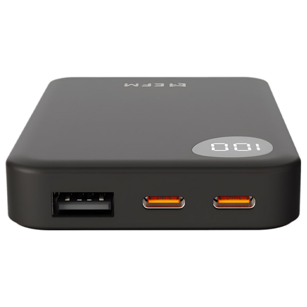 EFM 5,000mAh Essential Power Bank with Digital Display – Black