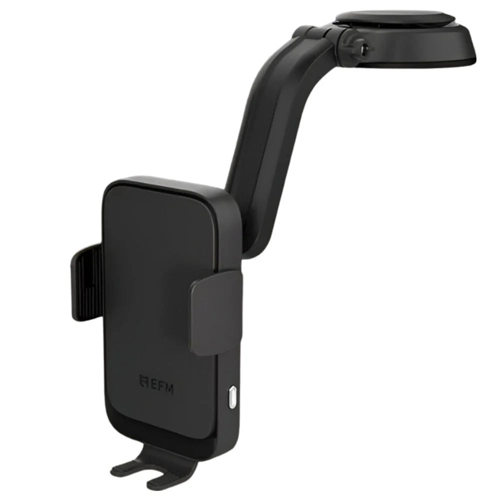 EFM Automatic Dual-Coil Wireless Charging 15W Mount With 20W Car Charger – Black