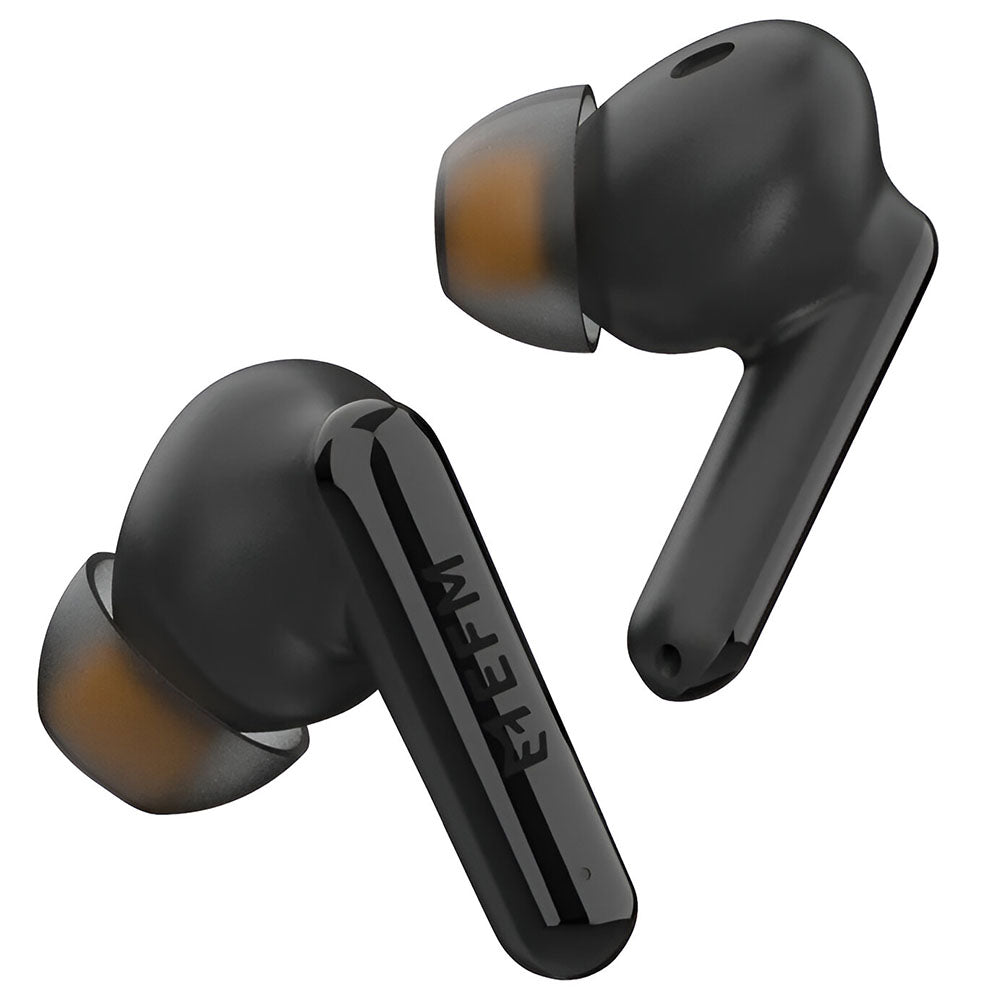 EFM Boston TWS Earbuds with Wireless Charging - Black
