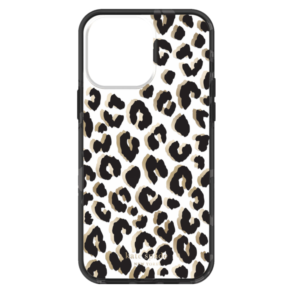 Kate Spade New York Protective Hardshell Case For iPhone 14 Pro - City Leopard