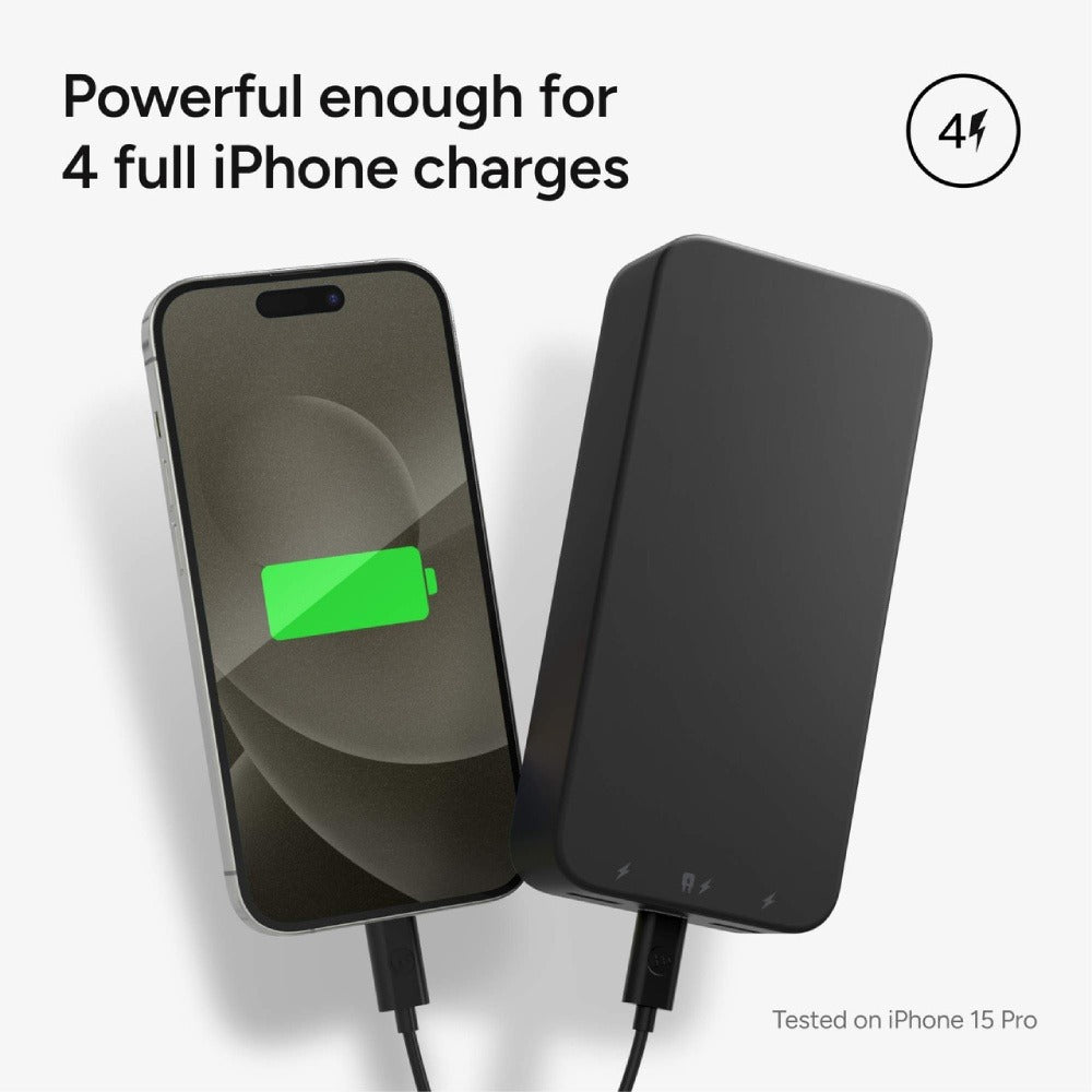 Mophie Powerstation XL 20000mAh 2x USB-A, 1x USB-C 20W PD Output – Black