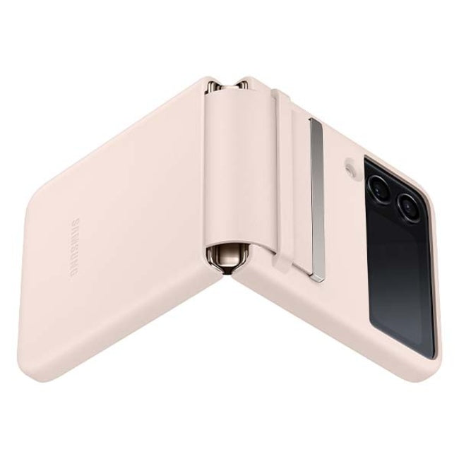 Samsung Flap Leather Cover For Galaxy Z Flip4 - Peach