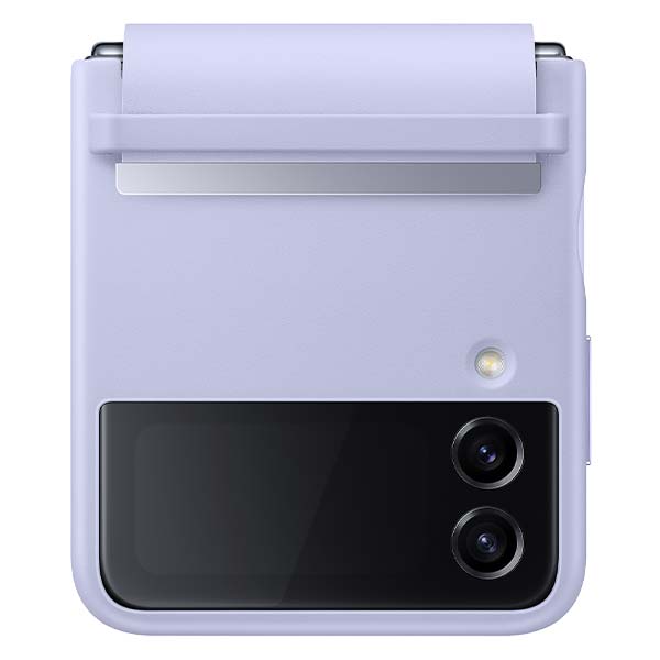 Samsung Flap Leather Cover For Galaxy Z Flip4 - Serene Purple