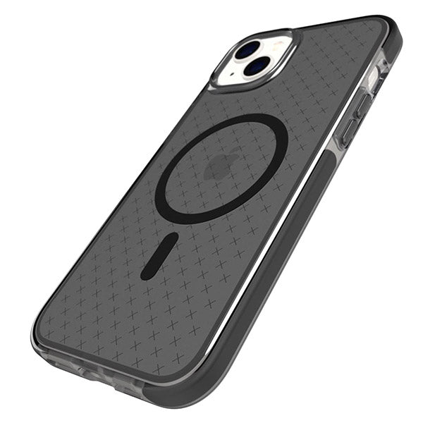 Tech21 Evo Check MagSafe Case For iPhone 14 Plus - Smokey Black