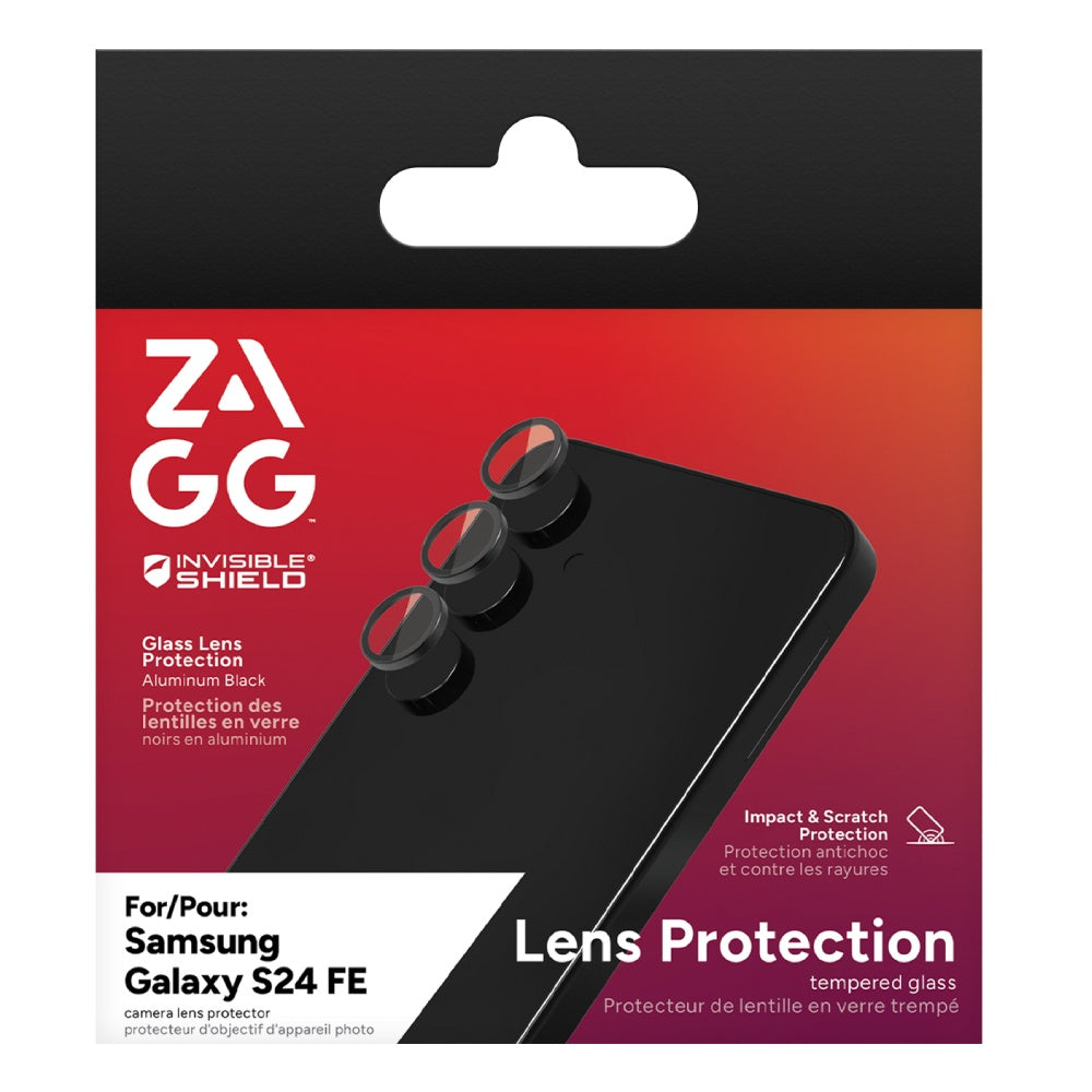ZAGG Glass Elite Premium Camera Lens Protector For Galaxy S24 FE - Black