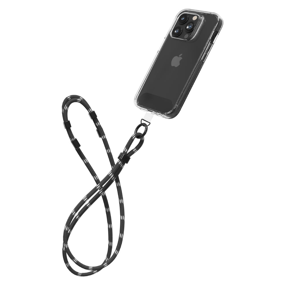 ZAGG Universal Crossbody Strap Lanyard – Black & White