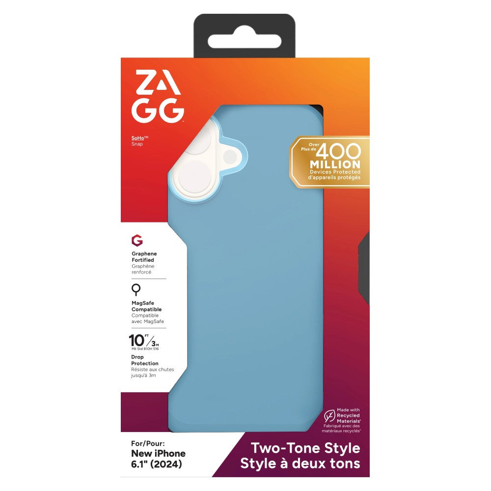 ZAGG SoHo Snap MagSafe Case For iPhone 16 - Blue