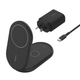 Belkin BoostCharge 2-in-1 Foldable 15W Wireless Charger Qi2 with 36W Wall Charger - Black image 0