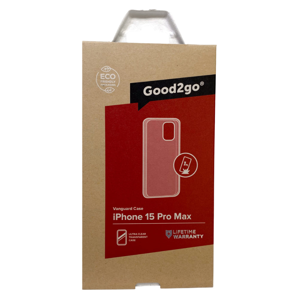 Good 2 Go Vanguard Case For iPhone 15 Pro Max - Clear