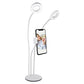 Vivitar 3 In 1 Desktop Stand with 2 Ring Lights with Phone Cradle - White image 0