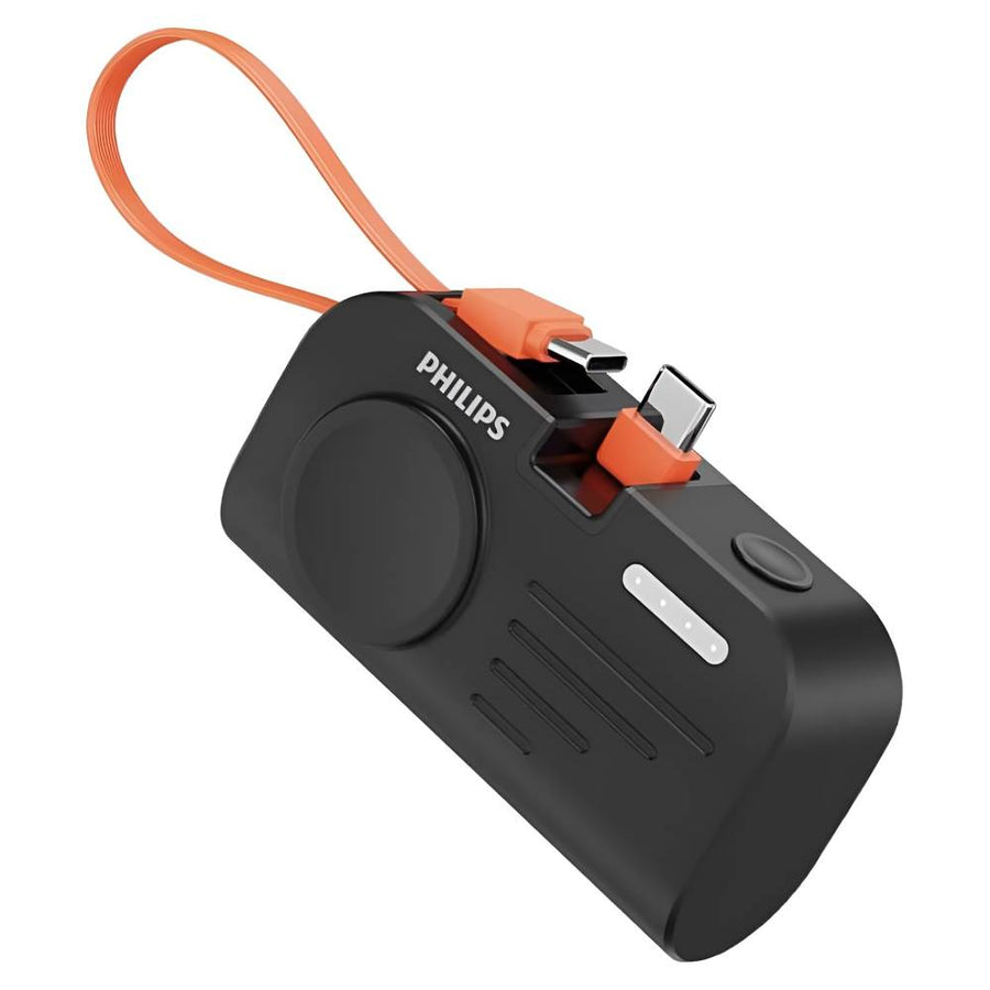 PHILIPS FunCube MINI 2 Watch Magnetic Direct Plug Multi-Function 4900mAh Power Bank - Black & Green