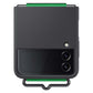 Samsung Silicone Cover with Strap For Galaxy Z Flip4 - Black image 0
