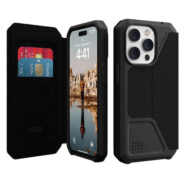 UAG Metropolis Case For iPhone 14 Pro - Kevlar Black image 0