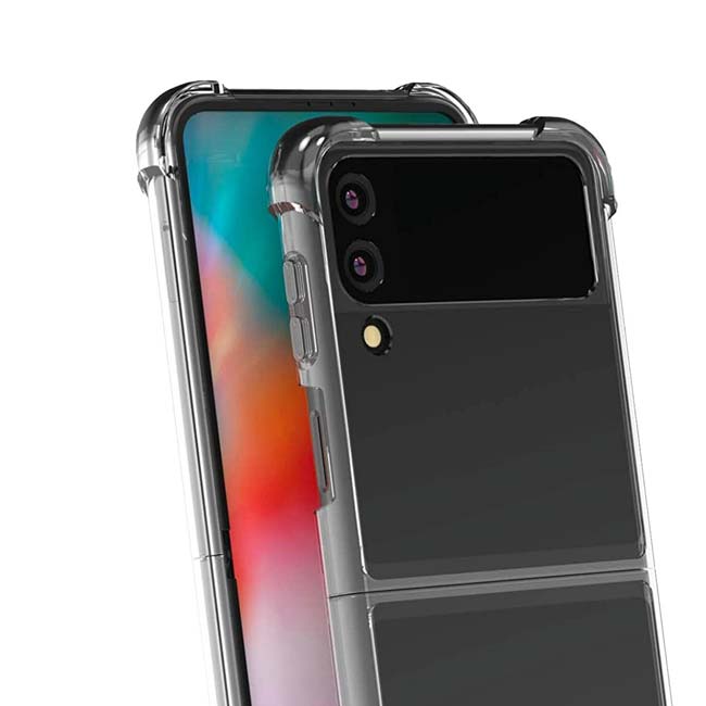 Urban Bumper Cover Phone Case For Galaxy Flip 4 - Clear image 3