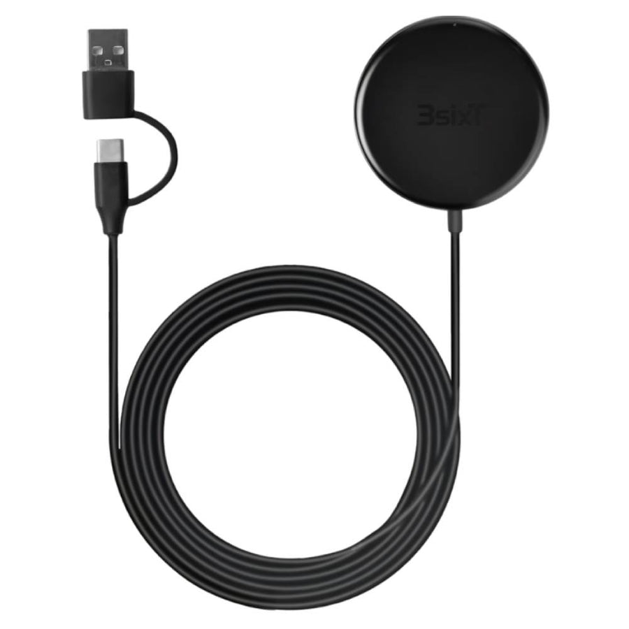 3sixT 15W Magnetic Wireless Charger – Black