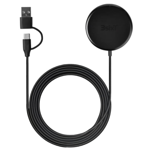 3sixT 15W Magnetic Wireless Charger – Black