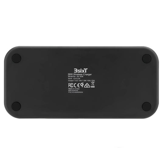 3sixT Karma 15W Dual Wireless Charger with Adapter – Black