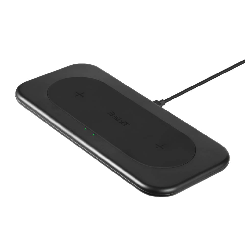 3sixT Karma 15W Dual Wireless Charger with Adapter – Black