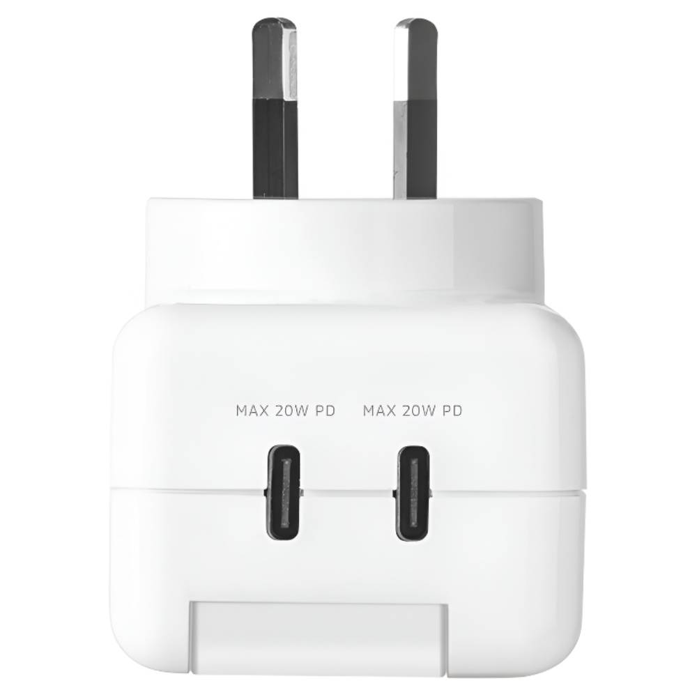 3sixT PowerGuard Surge Protector 40W USB-C + USB-C (White)