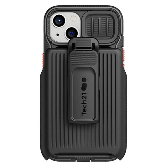 Tech 21 Evo Max Protective Case with Holster For iPhone 13 - Dark Grey image 0