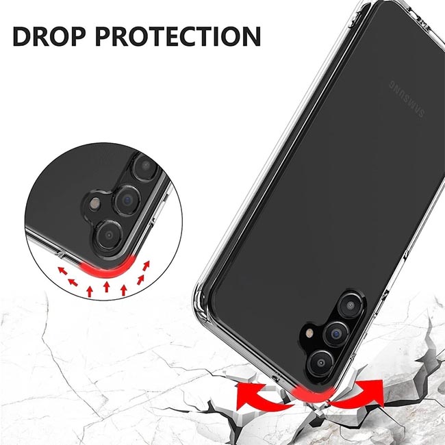 Urban Silicone Case For Galaxy A14 4G/5G - Clear image 1