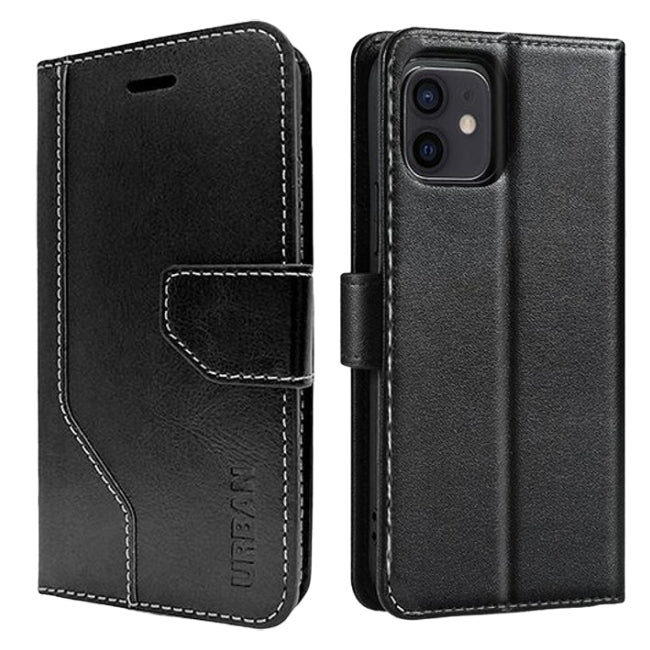 Urban Everyday Folio Wallet Flip Case with Card Slot For iPhone 13 Pro - Black image 0