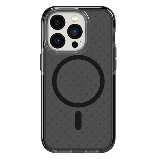 Tech21 Evo Check MagSafe Case For iPhone 14 Pro - Smokey Black image 0