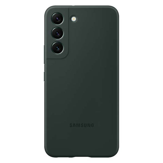 Samsung Silicone Cover For Galaxy S22+ - Forest Green image 0