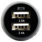 Our Pure Planet 17W Dual USB-A Car Charger - Black image 1