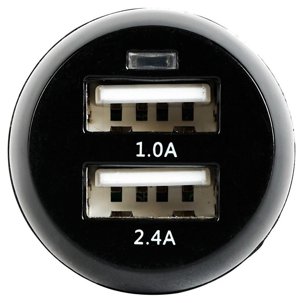 Our Pure Planet 17W Dual USB-A Car Charger - Black image 1