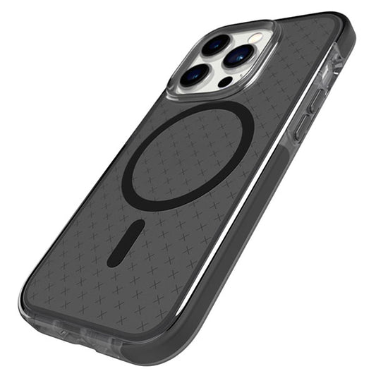 Tech21 Evo Check MagSafe Case For iPhone 14 Pro - Smokey Black image 2
