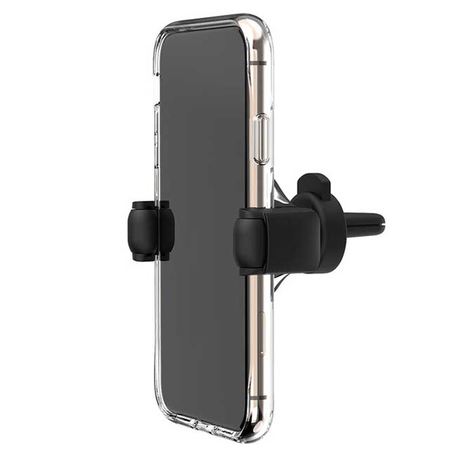 EFM 15W Wireless Car Vent Mount Charger With 39W Car Charger - Graphite image 1