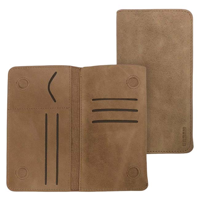 Urban Universal All-in-1 Wallet Case with Card Slots For 4.7-inch Mobile Phones - Fawn image 0