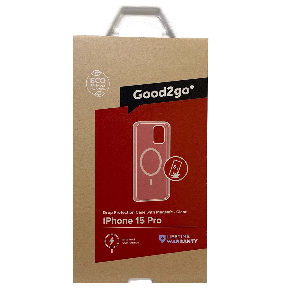 Good 2 Go Silicone Liquid MagSafe Case For iPhone 15 Pro - Black