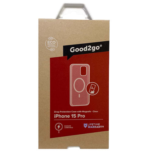 Good 2 Go Silicone Liquid MagSafe Case For iPhone 15 Pro - Black