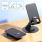 BWOO Foldable Desktop Phone Holder 360 Rotatable Desktop – Black [BO-ZJ132]