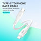 BWOO USB-C to lightning Soft Silicone Fast Charging Data Cable 27W PD (1M)(BO-X329CL) – White