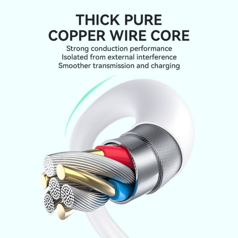 BWOO USB-C to lightning Soft Silicone Fast Charging Data Cable 27W PD (1M)(BO-X329CL) – White