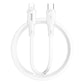 BWOO USB-C to lightning Soft Silicone Fast Charging Data Cable 27W PD (1M)(BO-X329CL) – White