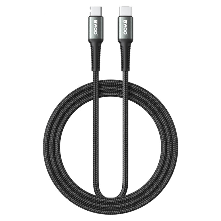 BWOO 60W Type-C to Type-C Fast Charging Cable (3M)(BO-X288C-C) - Black