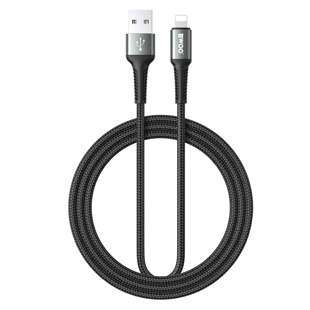BWOO USB-A to Lightning Fast Charging Data Cable (3M)(BO-X288L-3M) – Black