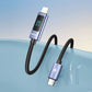 BWOO Type-C To Lightning Charging Cable with LED Display 30W (1M) – Black [BO-X323C-L]