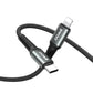 BWOO USB-C to Lightning Braided Fast Charging Cable PD 27W (3M) – Black [BO-X288C-L-3M]