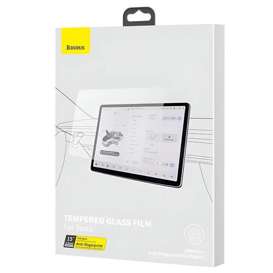 Baseus 0.3mm Crystal Tempered Glass Film For Tesla Model 3/Y – Clear