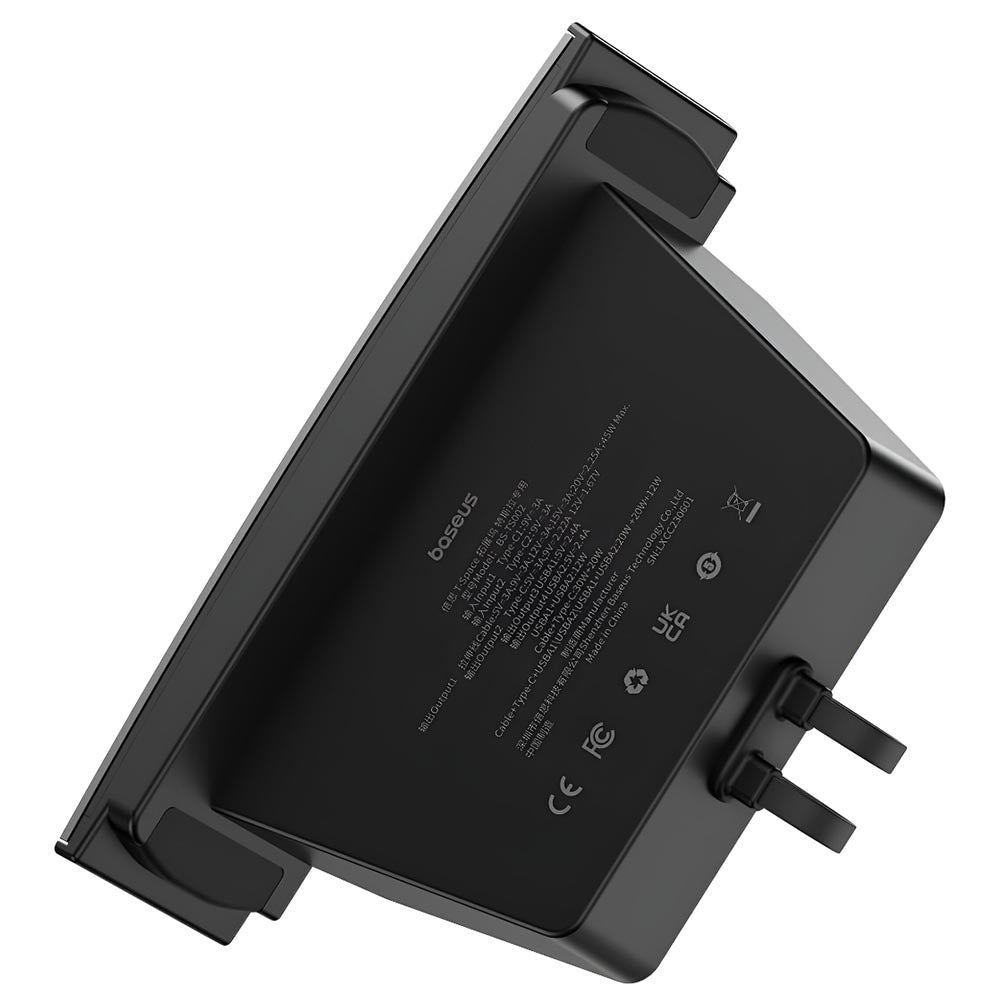 Baseus T-Space Hub for Tesla Model 3/Y with Retractable 45W USB-C Cable – Black