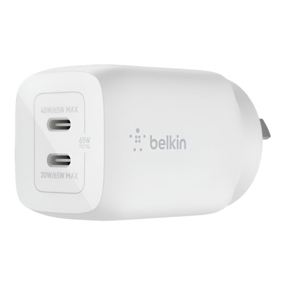 Belkin BoostUp Pro Charge Dual USB-C 65W GaN Wall Charger