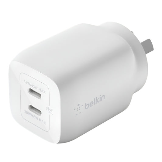 Belkin BoostUp Pro Charge Dual USB-C 65W GaN Wall Charger